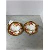 Image 2 : 2 set Royal, Chelsea, Golden Rose, cups, and saucers, England