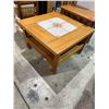 Image 1 : Teak tile table