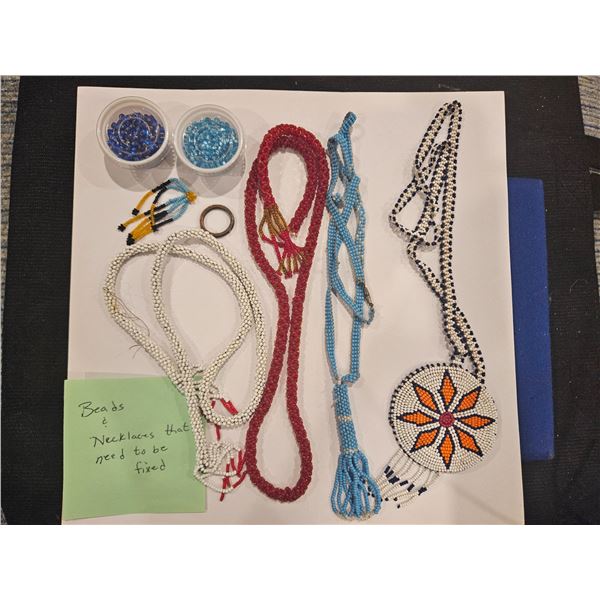 Beads and necklaces- need fixin
