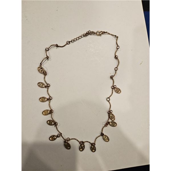 Initial "M" necklace