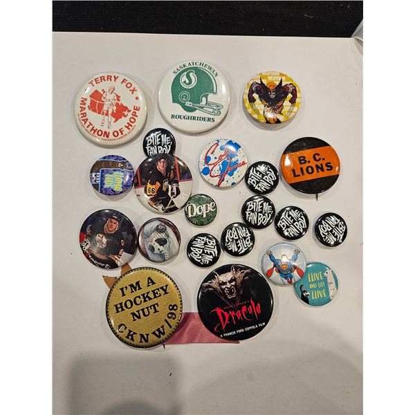Assorted pins