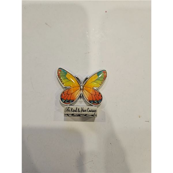 Be kind and have courage butterfly