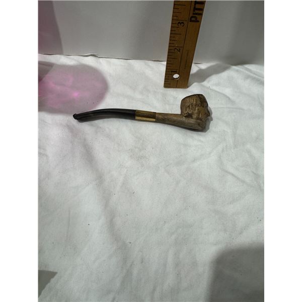 Vintage MEERSCHAUM curved head smoking pipe