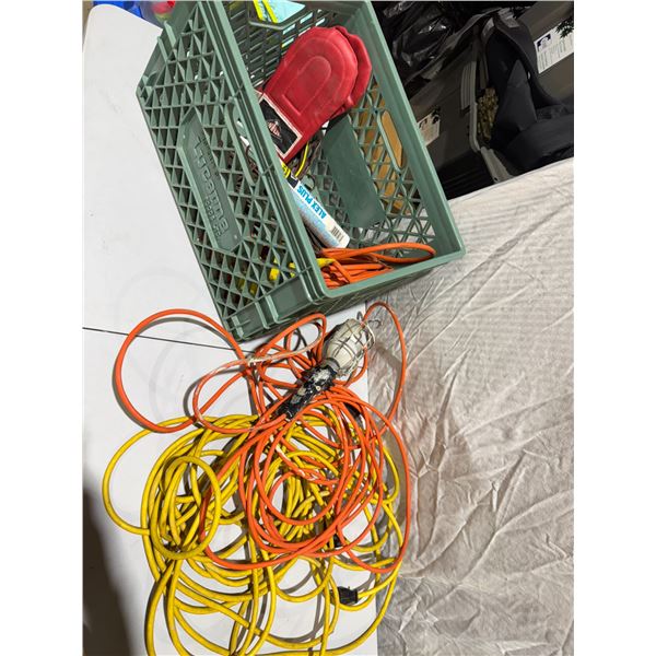 Extension cords were late, etc.