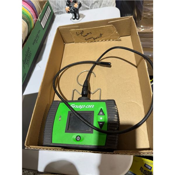 Snap on tool light work screen does not