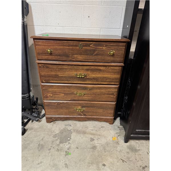 Dresser measures 31 1/2" x 16" x 37 1/2" tall