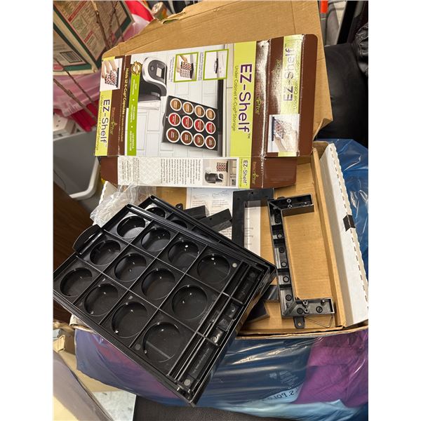 Under the cabinet k-cups storage