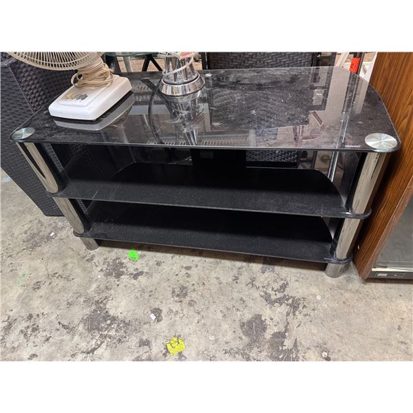 TV stand measures 41" x 19" x 21 1/2" tall