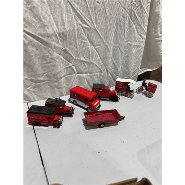Assorted collectible vehicles, Canada, post Royal, Mail, and other