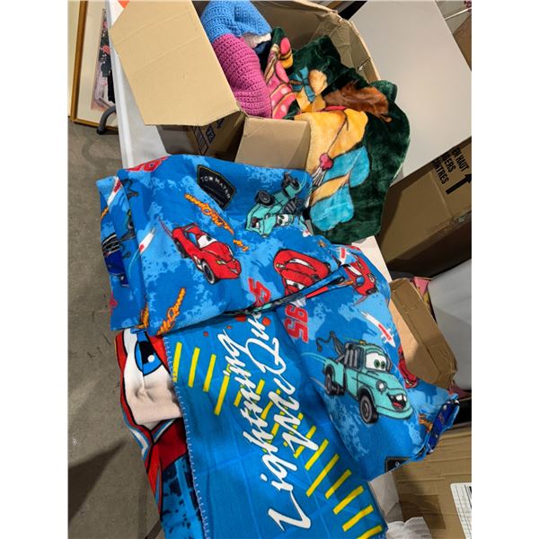 3 CARS blankets and other