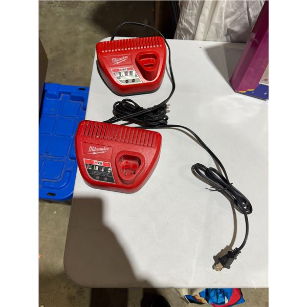 Milwaukee M12 battery chargers