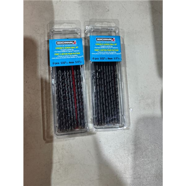 Concrete screw drill bits