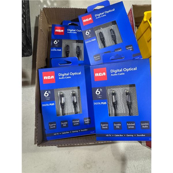 Digital optical, audio cables