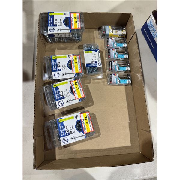 Machine screws assorted sizes