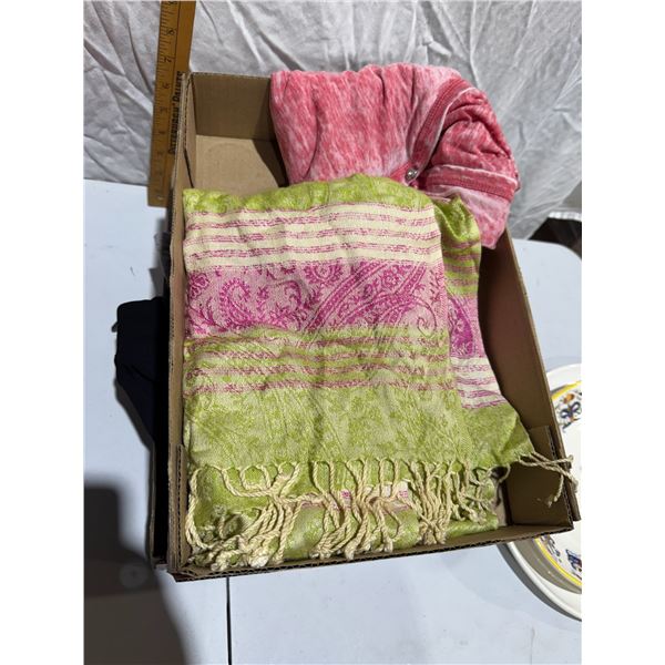 Guess shirt, size small and a scarf