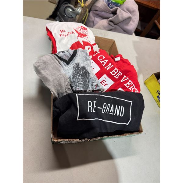 Assorted shirts size small/medium