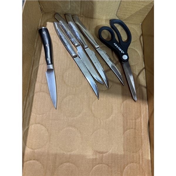 Hinkel knives and husky scissors, and the other knife