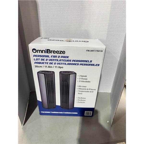 Omni Personal fan two pack
