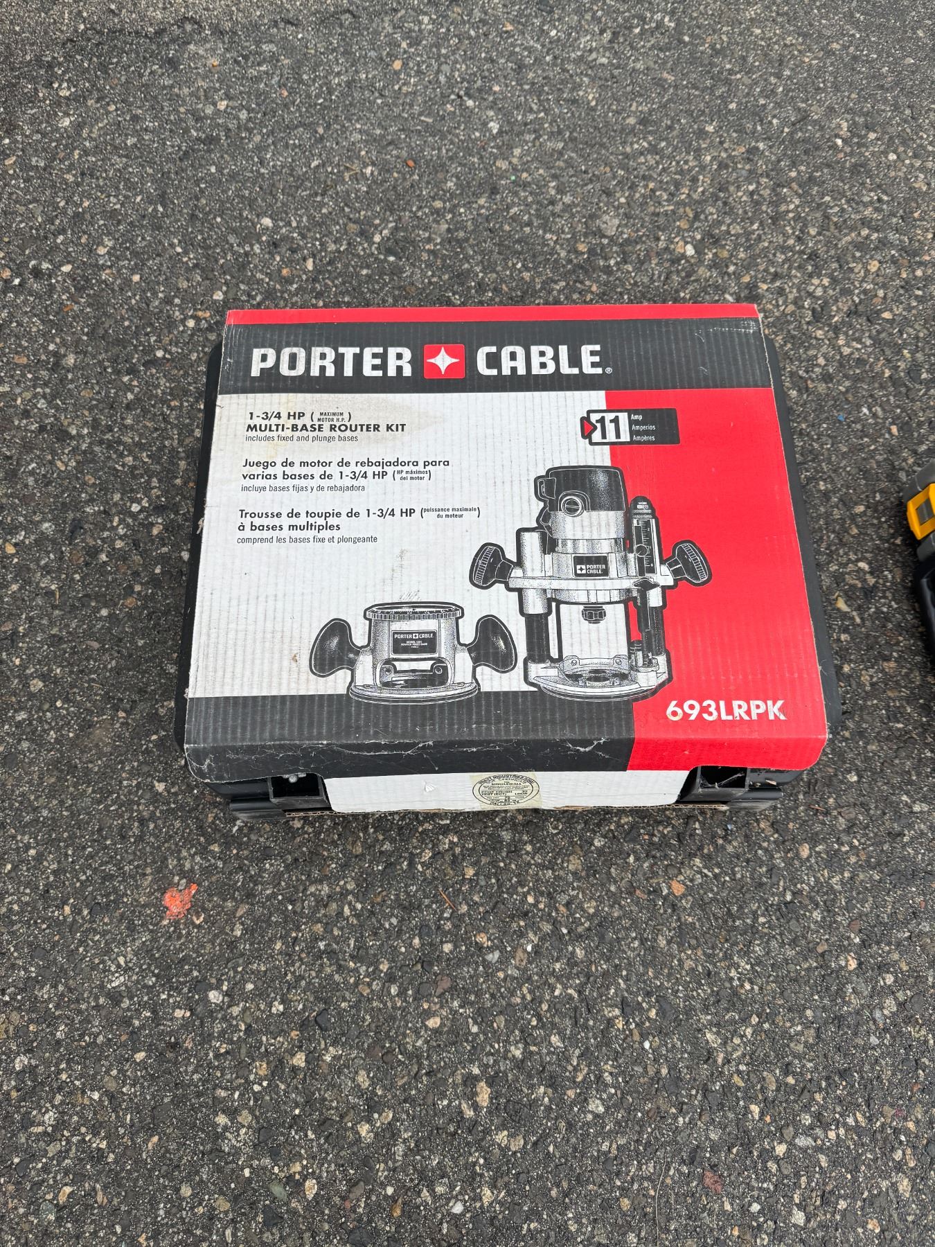 Cable Cone Router Porter cable one – 3/4 hp multi base router kit