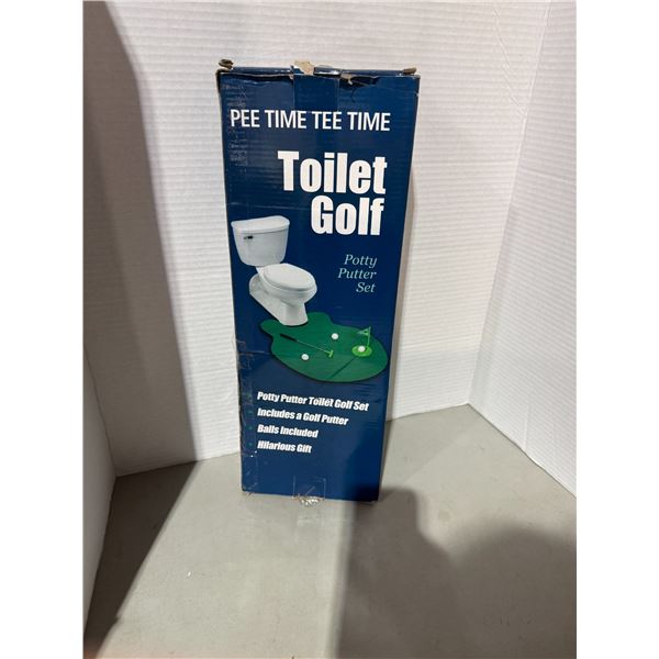 Toilet golf pee time tee time