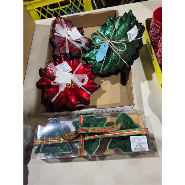 Seasonal serving plates