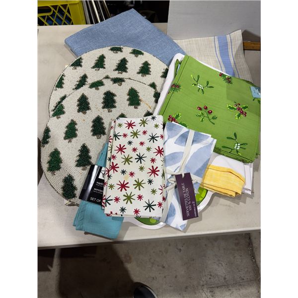 Basement mats and table linens