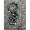 Image 1 : Air hose water, hose, and extension cord cords