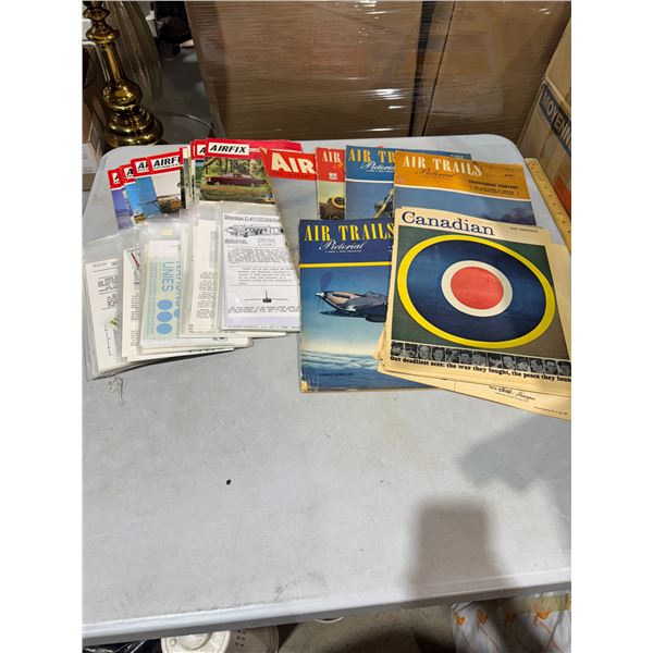 Air fix and air, Trail and the Canadian papers and magazines and other items