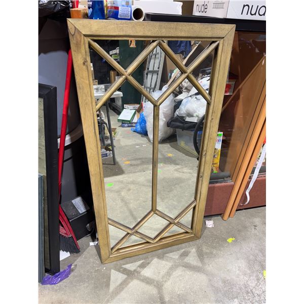 Mirror can hang both directions measures 22" x 42"