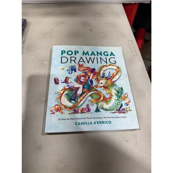 Pop manga, drawing step-by-step lessons for pencil drawing