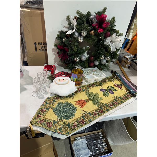 Christmas decor and Candle Holders