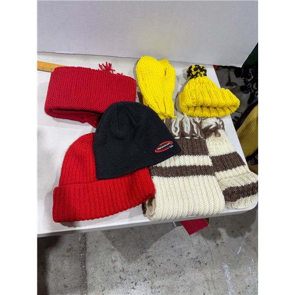 Scarves toques, and mitts