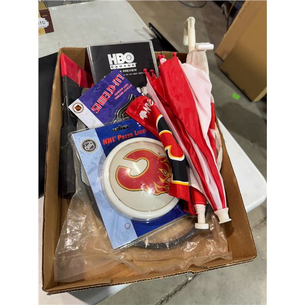 Assorted Calgary flames collectibles