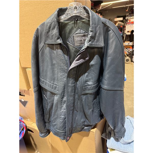 Hemmingway leather coat size 42