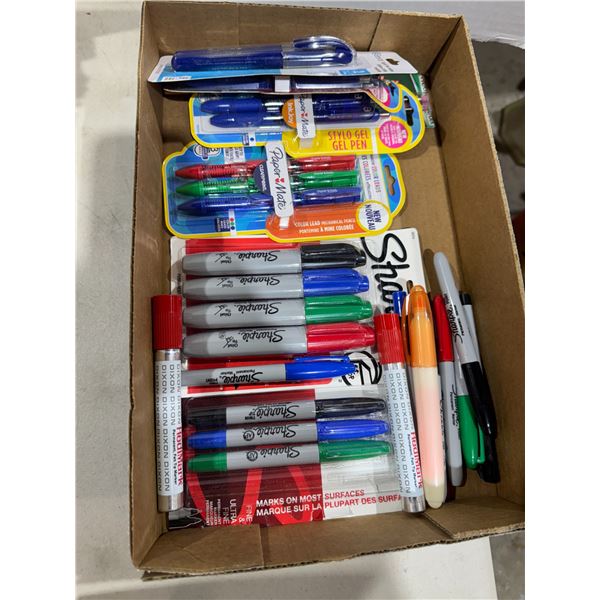 Sharpies papemate , pens, etc.