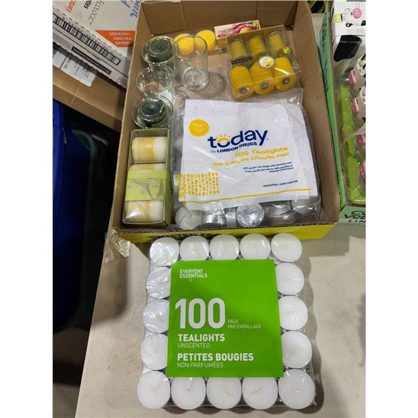 Tea lights and votives