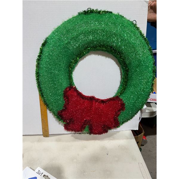 Large wreath needs repair lights
