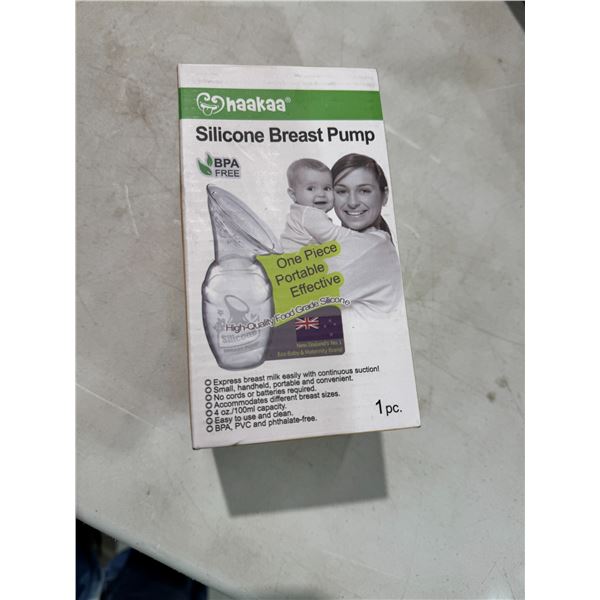 Silicone breast pump