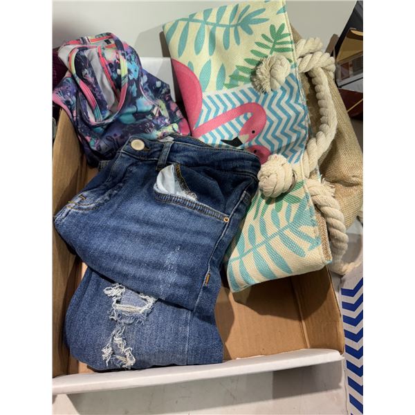 Girls size 10 clothing and a bag