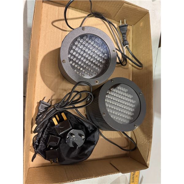 Lights and assorted adapters