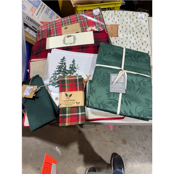 Assorted linens