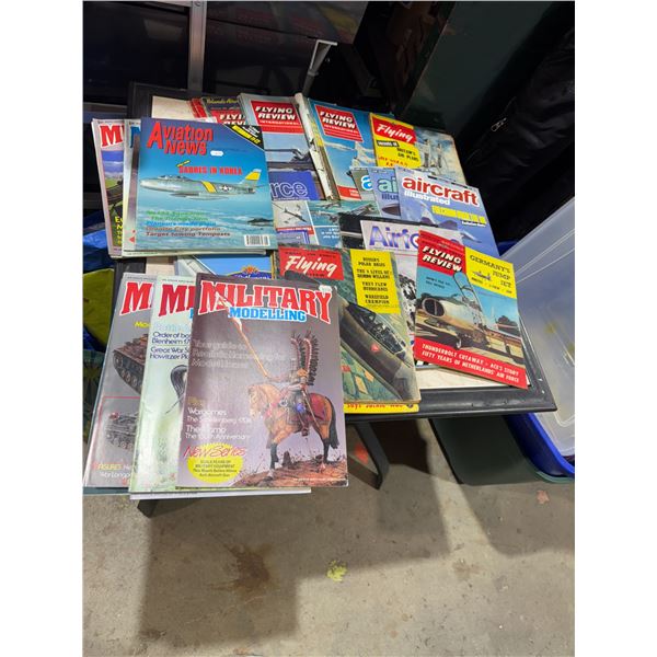 Flying review international magazines, 1960s royal Air Force flying review 1957 and other aviation m