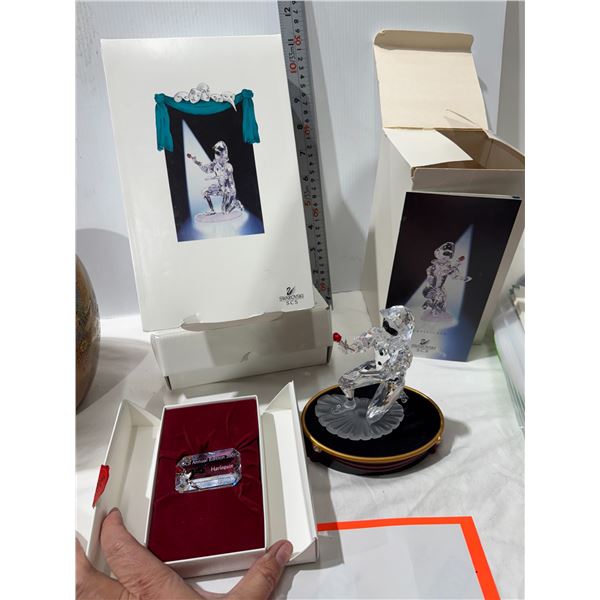 2001 Swarovski  masquerade Harlequin , Crystal figurine