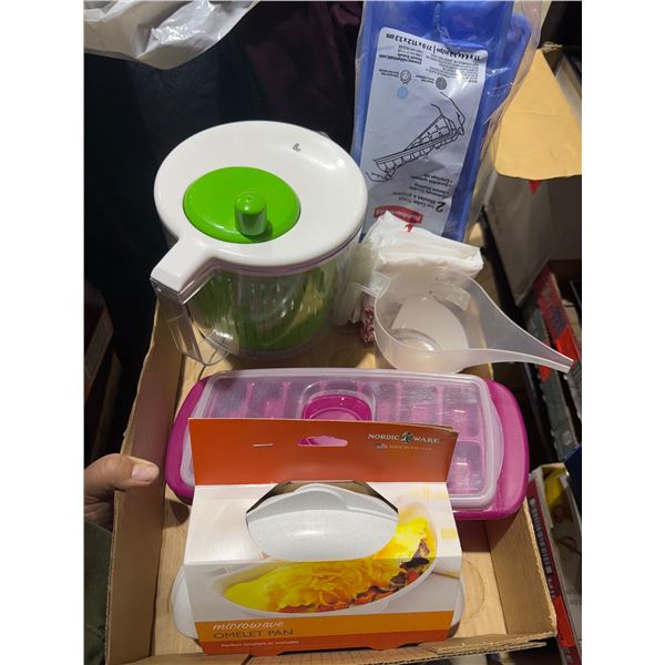 Ice cube trays and other kitchen items