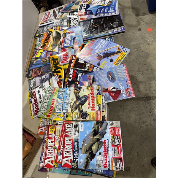 Airplane, ships and model airplane magazines