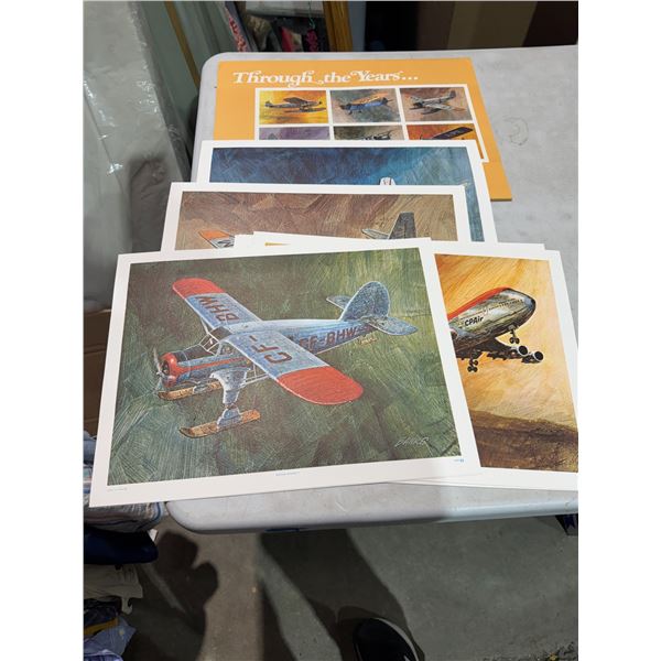 CPR through the years airplane pictures/posters