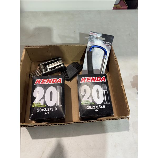 Bike tubes, Carabiner And Alan keys