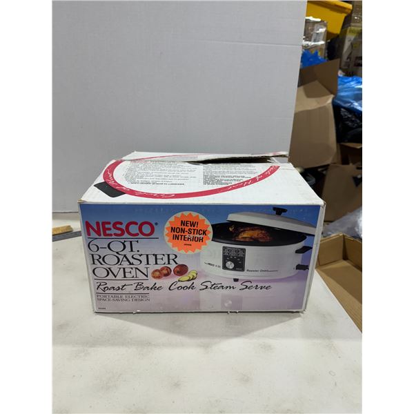 New NESCO 6 quart roaster oven