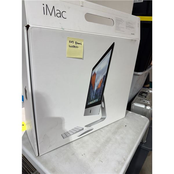 Apple iMac with 21.5 inch LED back lit display has been wiped needs hard reset