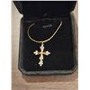 Image 2 : 30.0mm Simulated Diamond Cross Necklace